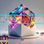 Cuboid 3D Natural Design Digital Wall Art Home Decor _94