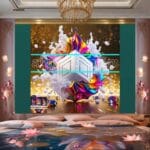 Cuboid 3D Natural Design Digital Wall Art Home Decor _14 - Image 2