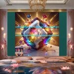 Cuboid 3D Natural Design Digital Wall Art Home Decor _20 - Image 2