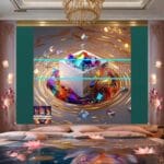 Cuboid 3D Natural Design Digital Wall Art Home Decor _03 - Image 2