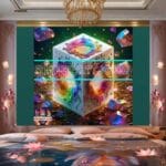 Cuboid 3D Natural Design Digital Wall Art Home Decor _35 - Image 2