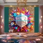 Cuboid 3D Natural Design Digital Wall Art Home Decor _09 - Image 2