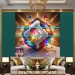 Cuboid 3D Natural Design Digital Wall Art Home Decor _20 - Image 3