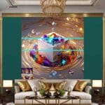 Cuboid 3D Natural Design Digital Wall Art Home Decor _03 - Image 3