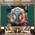 Cuboid 3D Natural Design Digital Wall Art Home Decor _35 - Image 3