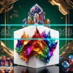 Cuboid 3D Natural Design Digital Wall Art Home Decor _01