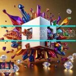 Cuboid 3D Natural Design Digital Wall Art Home Decor _16