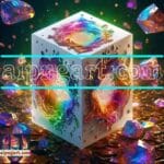 Cuboid 3D Natural Design Digital Wall Art Home Decor _35