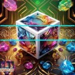 Cuboid 3D Natural Design Digital Wall Art Home Decor _05