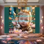 Beautiful Baby Natural Artistic Digital Wall Art Home Decor _12 - Image 2