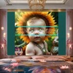 Beautiful Baby Natural Artistic Digital Wall Art Home Decor _14 - Image 2