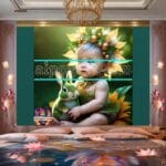 Beautiful Baby Natural Artistic Digital Wall Art Home Decor _15 - Image 2
