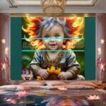 Beautiful Baby Natural Artistic Digital Wall Art Home Decor _16 - Image 2