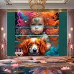 Beautiful Baby Natural Artistic Digital Wall Art Home Decor _18 - Image 2