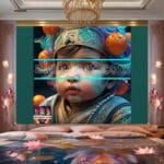 Beautiful Baby Natural Artistic Digital Wall Art Home Decor _03 - Image 2