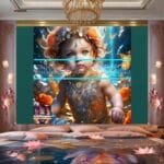 Beautiful Baby Natural Artistic Digital Wall Art Home Decor _42 - Image 2