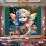 Beautiful Baby Natural Artistic Digital Wall Art Home Decor _49 - Image 2