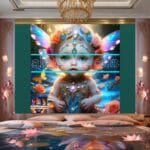 Beautiful Baby Natural Artistic Digital Wall Art Home Decor _70 - Image 2