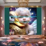 Beautiful Baby Natural Artistic Digital Wall Art Home Decor _08 - Image 2