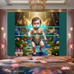 Beautiful Baby Natural Artistic Digital Wall Art Home Decor _83 - Image 2