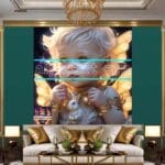 Beautiful Baby Natural Artistic Digital Wall Art Home Decor _10 - Image 3