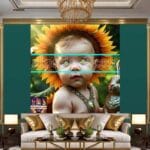 Beautiful Baby Natural Artistic Digital Wall Art Home Decor _14 - Image 3