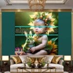 Beautiful Baby Natural Artistic Digital Wall Art Home Decor _15 - Image 3