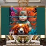 Beautiful Baby Natural Artistic Digital Wall Art Home Decor _18 - Image 3