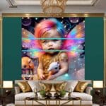 Beautiful Baby Natural Artistic Digital Wall Art Home Decor _21 - Image 3