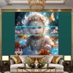 Beautiful Baby Natural Artistic Digital Wall Art Home Decor _58 - Image 2