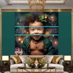 Beautiful Baby Natural Artistic Digital Wall Art Home Decor _06 - Image 3