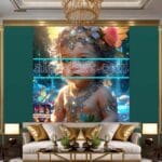 Beautiful Baby Natural Artistic Digital Wall Art Home Decor _91 - Image 2