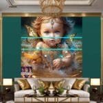 Beautiful Baby Natural Artistic Digital Wall Art Home Decor _98 - Image 2