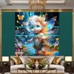 Beautiful Baby Natural Artistic Digital Wall Art Home Decor _99 - Image 2