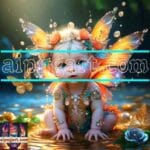 Beautiful Baby Natural Artistic Digital Wall Art Home Decor _102