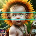 Beautiful Baby Natural Artistic Digital Wall Art Home Decor _14