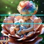 Beautiful Baby Natural Artistic Digital Wall Art Home Decor _27