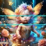 Beautiful Baby Natural Artistic Digital Wall Art Home Decor _34
