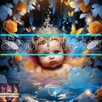 Beautiful Baby Natural Artistic Digital Wall Art Home Decor _56