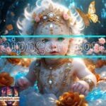 Beautiful Baby Natural Artistic Digital Wall Art Home Decor _58