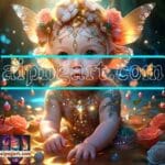 Beautiful Baby Natural Artistic Digital Wall Art Home Decor _61