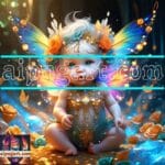 Beautiful Baby Natural Artistic Digital Wall Art Home Decor _64