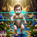 Beautiful Baby Natural Artistic Digital Wall Art Home Decor _83
