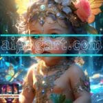 Beautiful Baby Natural Artistic Digital Wall Art Home Decor _91