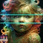Beautiful Baby Natural Artistic Digital Wall Art Home Decor _02