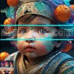 Beautiful Baby Natural Artistic Digital Wall Art Home Decor _03