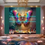 Butterfly Golden Frame Artistic Digital Wall Art Decor _103 - Image 2