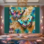 Butterfly Golden Frame Artistic Digital Wall Art Decor _37 - Image 2