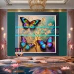 Butterfly
Golden Frame Artistic Digital Wall Art Decor _115 - Image 2