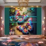 Butterfly
Golden Frame Artistic Digital Wall Art Decor _42 - Image 2